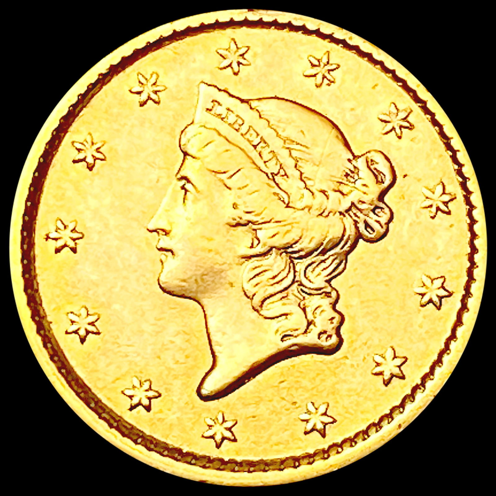 1854 Rare Gold Dollar CLOSELY UNCIRCULATED (1 of 2)