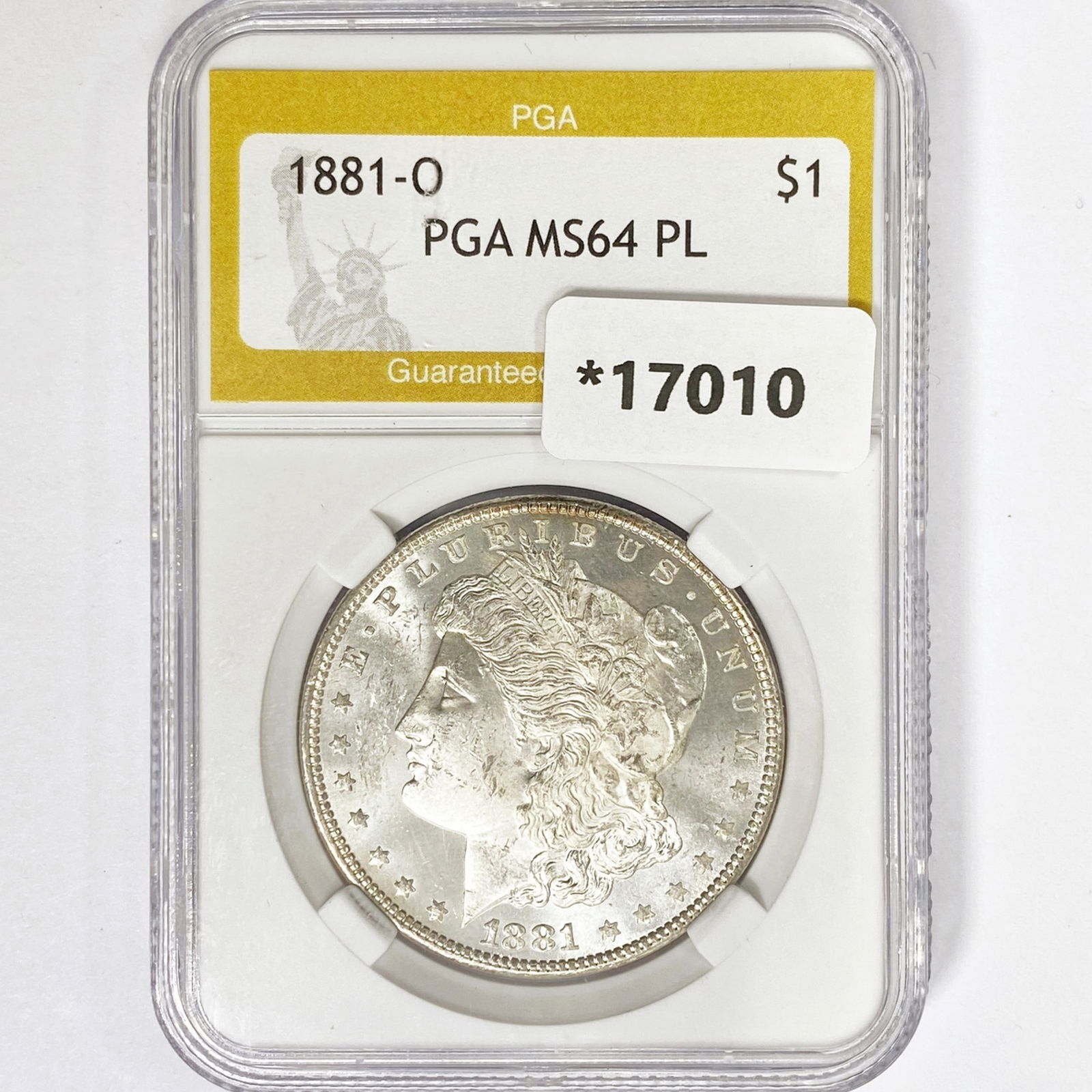 1881-O Morgan Silver Dollar PGA MS64 PL (1 of 2)