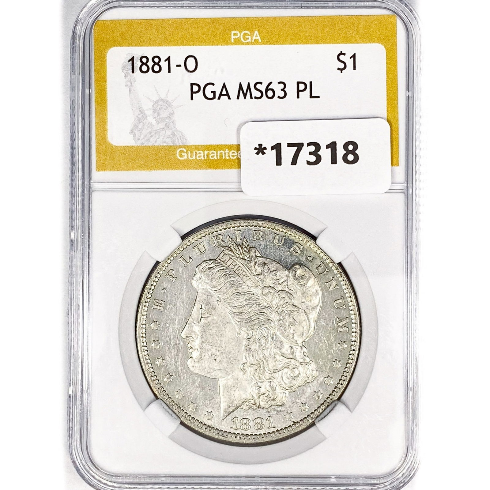 1881-O Morgan Silver Dollar PGA MS63 PL (1 of 2)