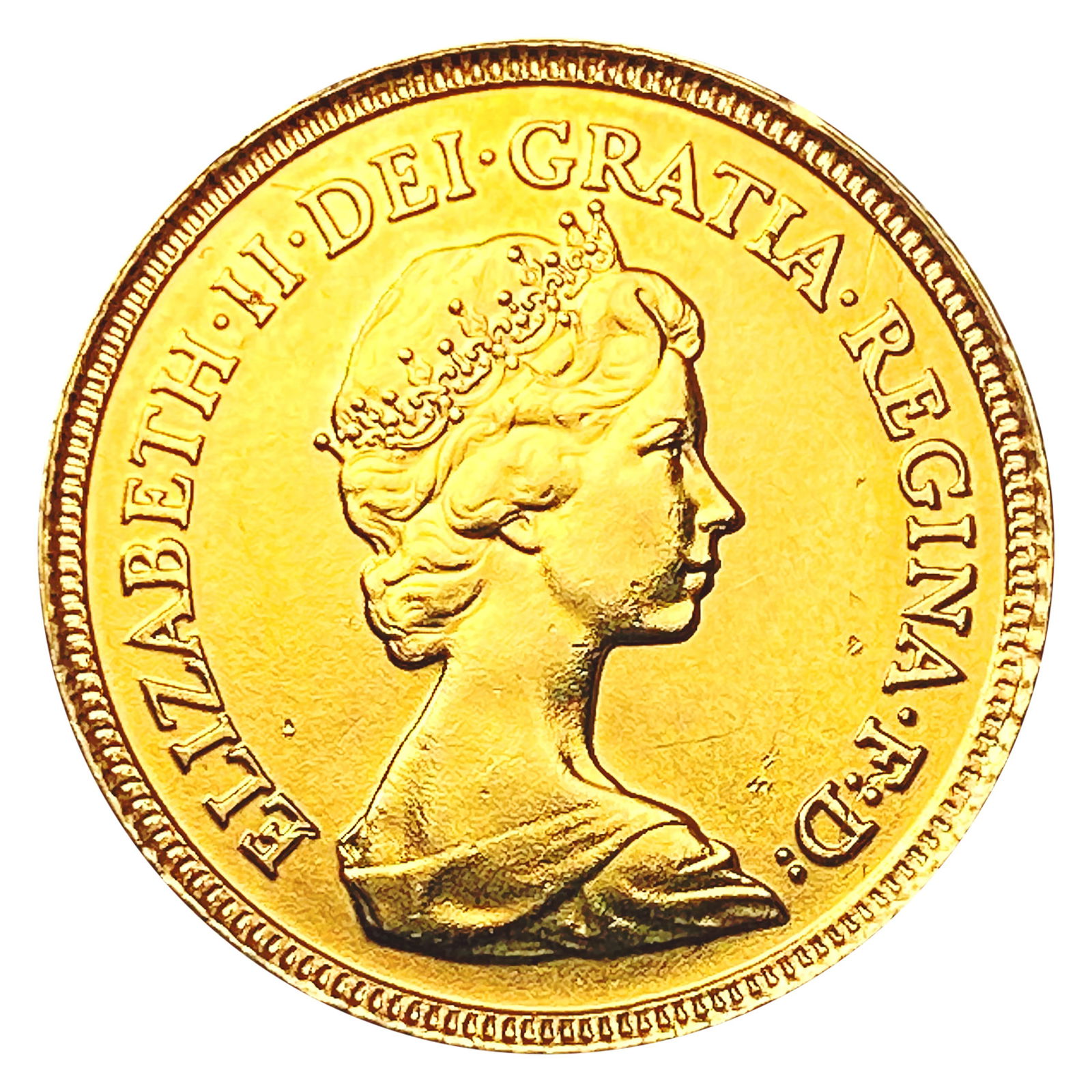1982 G. Britain .1176oz Gold 1/2 Sovereign CLOSELY (1 of 2)