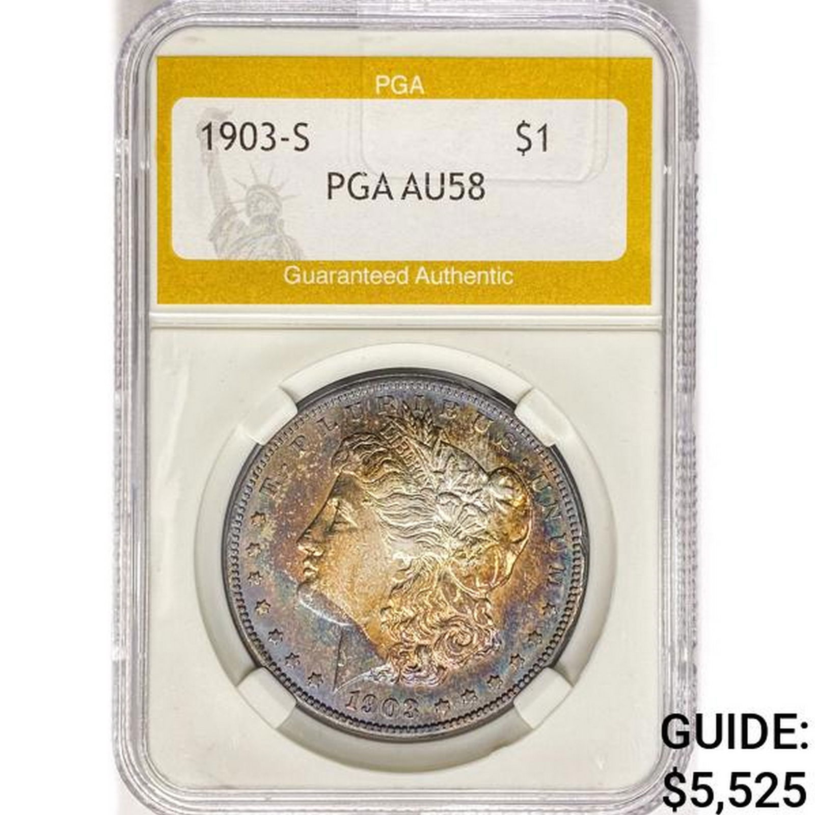 1903-S Morgan Silver Dollar PGA AU58 (1 of 2)