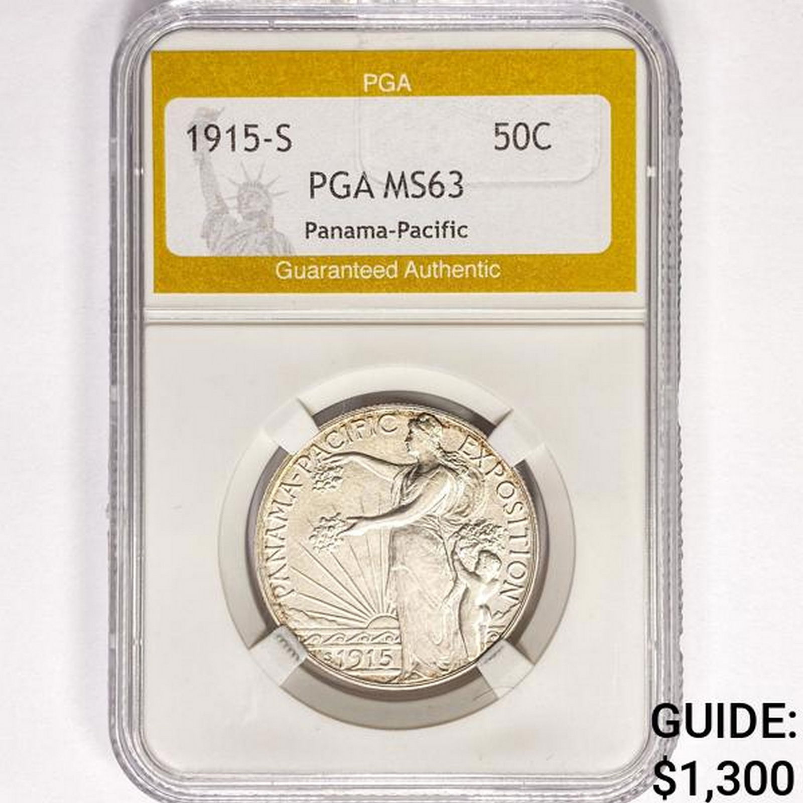 1915-S Panama-Pacific Half Dollar PGA MS63 (1 of 2)