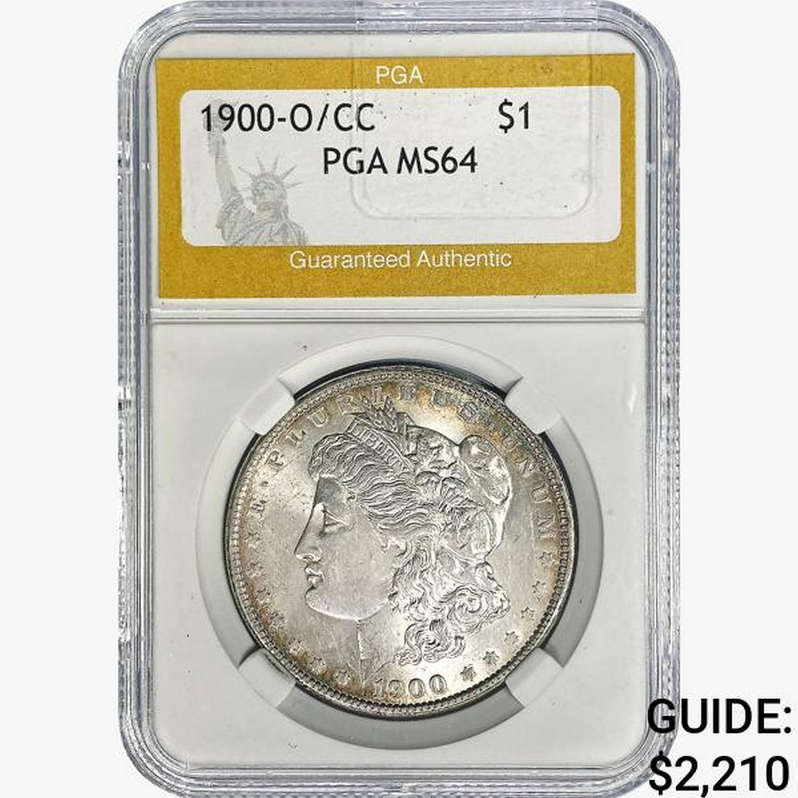 1900-O/CC Morgan Silver Dollar PGA MS64 (1 of 2)