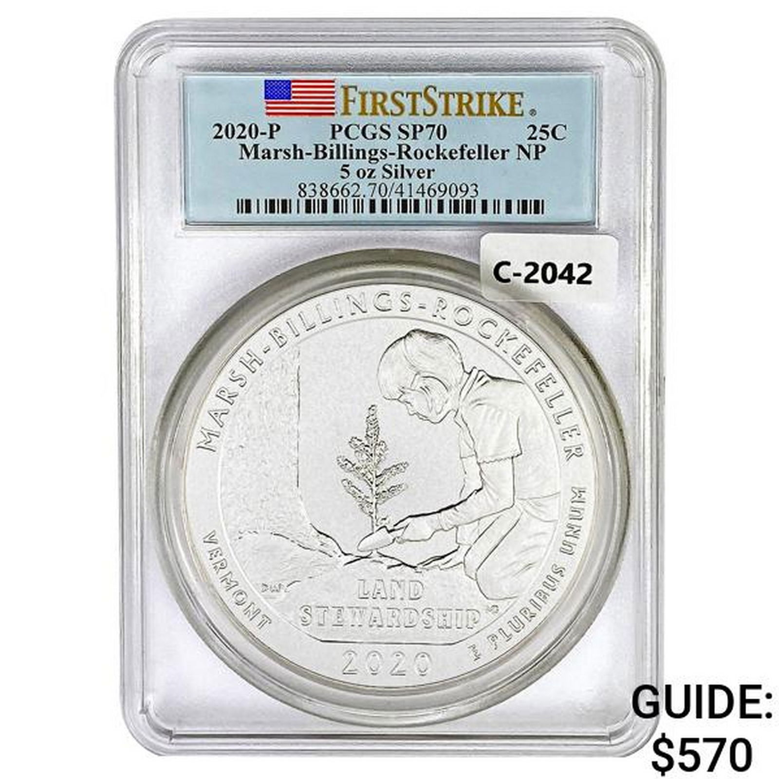 2020 US 5oz Silver Marsh-Billings-Rockefeller Roun (1 of 2)