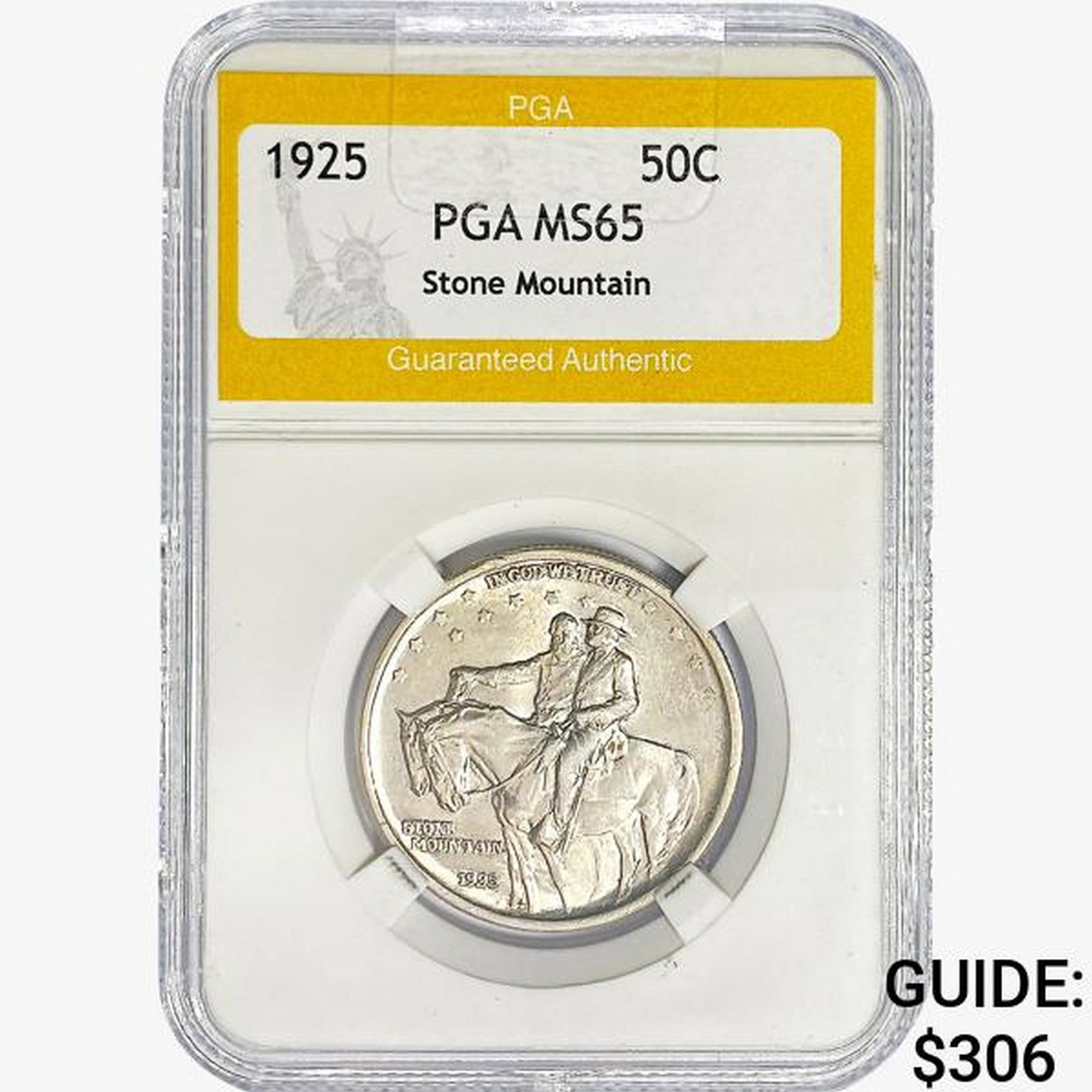 1925 Stone Mountain Half Dollar PGA MS65 (1 of 2)