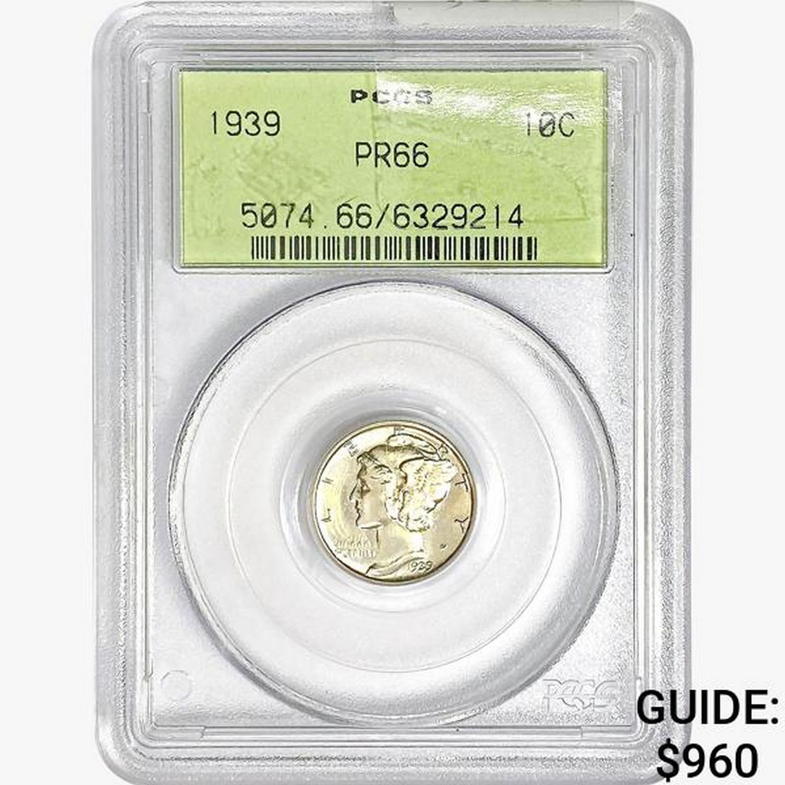 1939 Mercury Silver Dime PCGS PR66 (1 of 2)