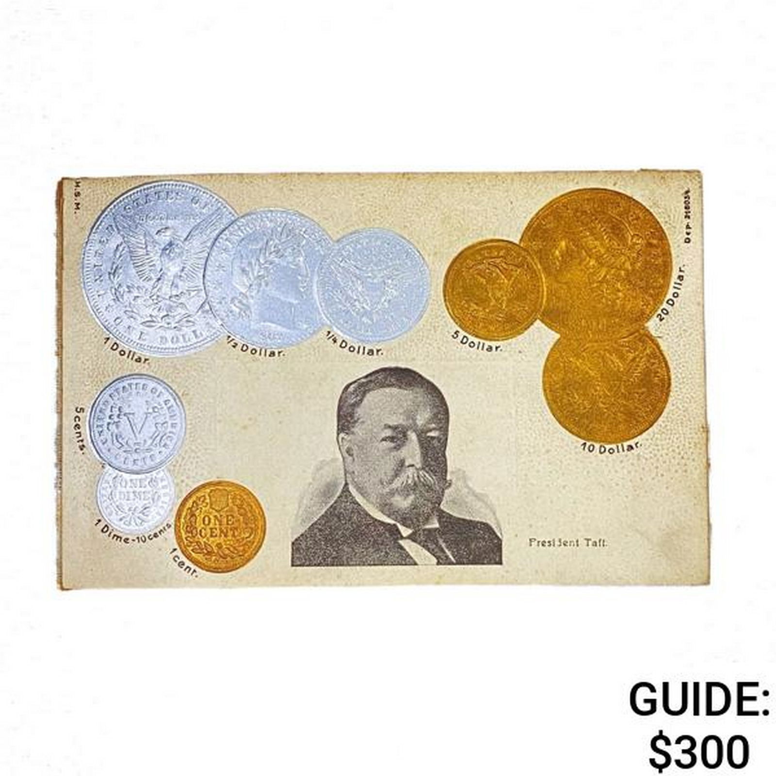 1902 President Taft US Postcard (1 of 2)