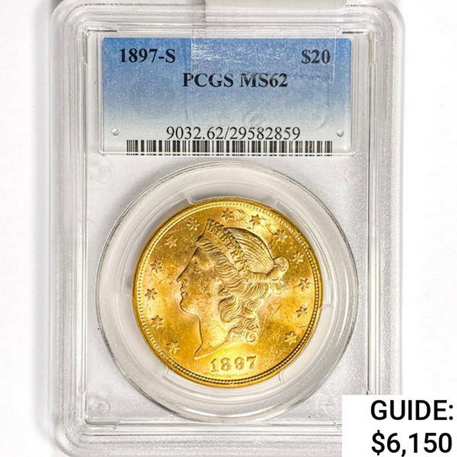 1897-S $20 Gold Double Eagle PCGS MS62 (1 of 2)