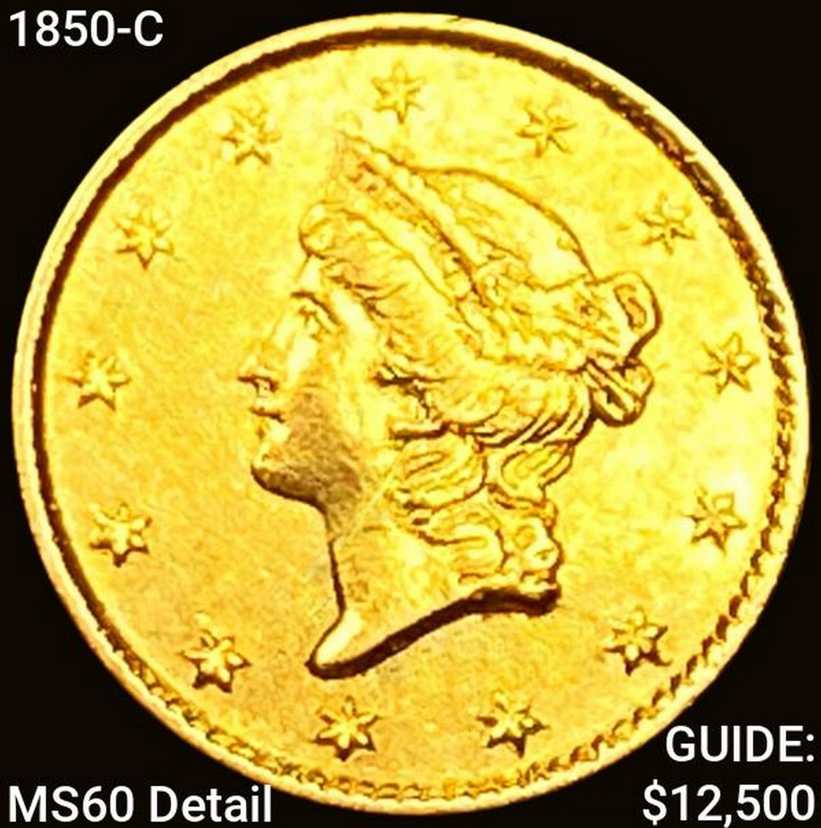 1850-C Rare Gold Dollar UNCIRCULATED (1 of 2)