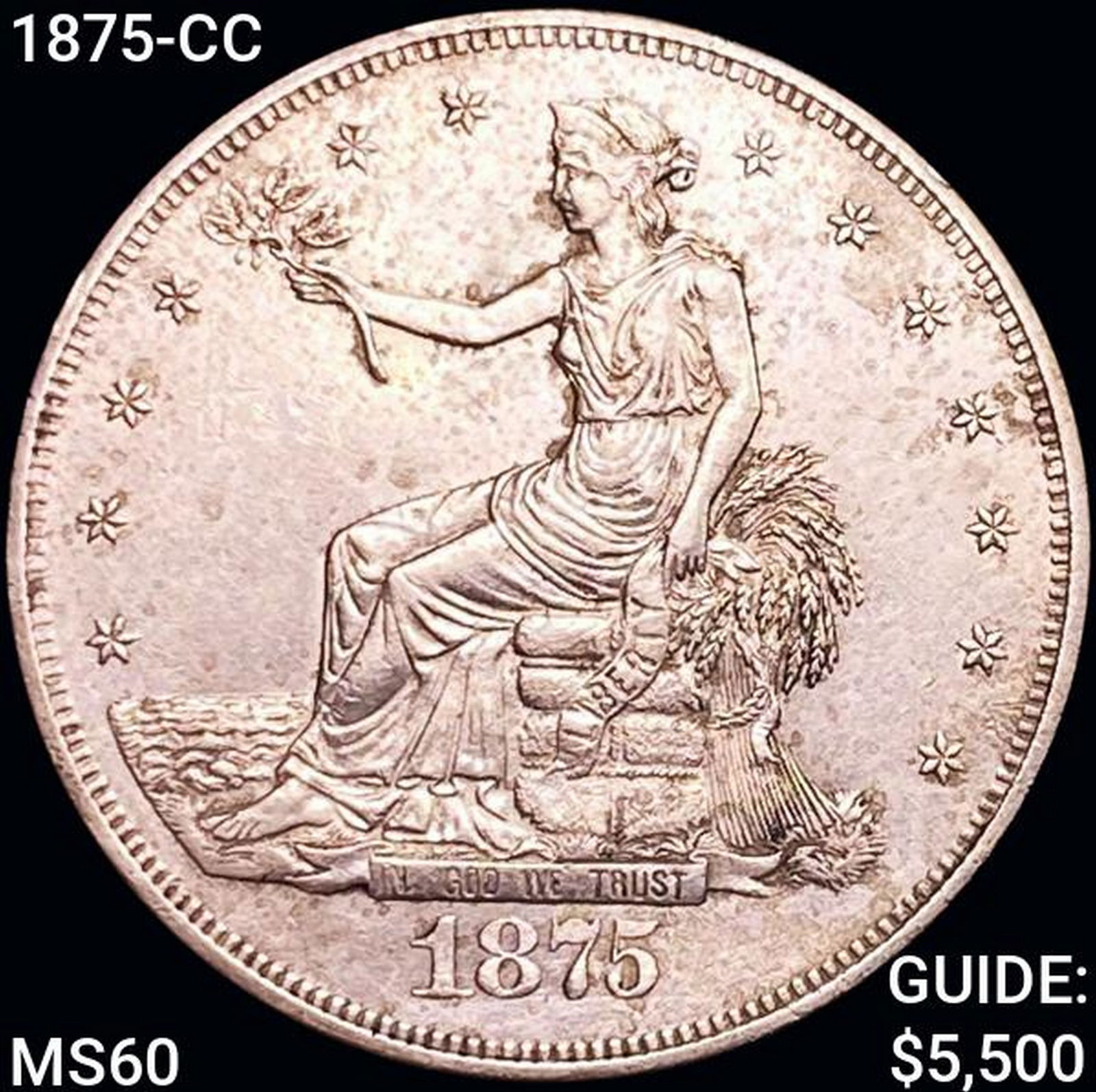1875-CC Silver Trade Dollar UNCIRCULATED (1 of 2)