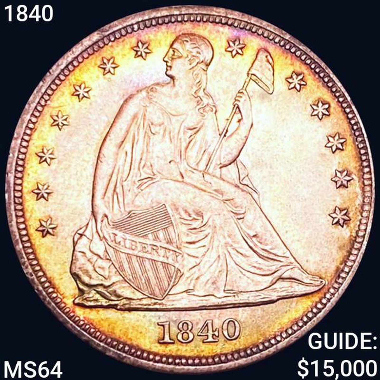 1840 Silver Trade Dollar CHOICE BU (1 of 2)