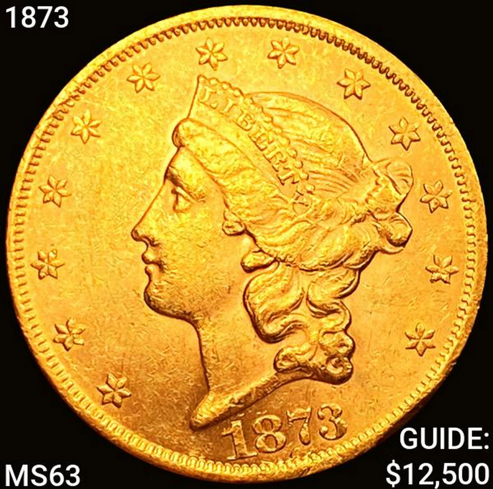 1873 $20 Gold Double Eagle CHOICE BU (1 of 2)