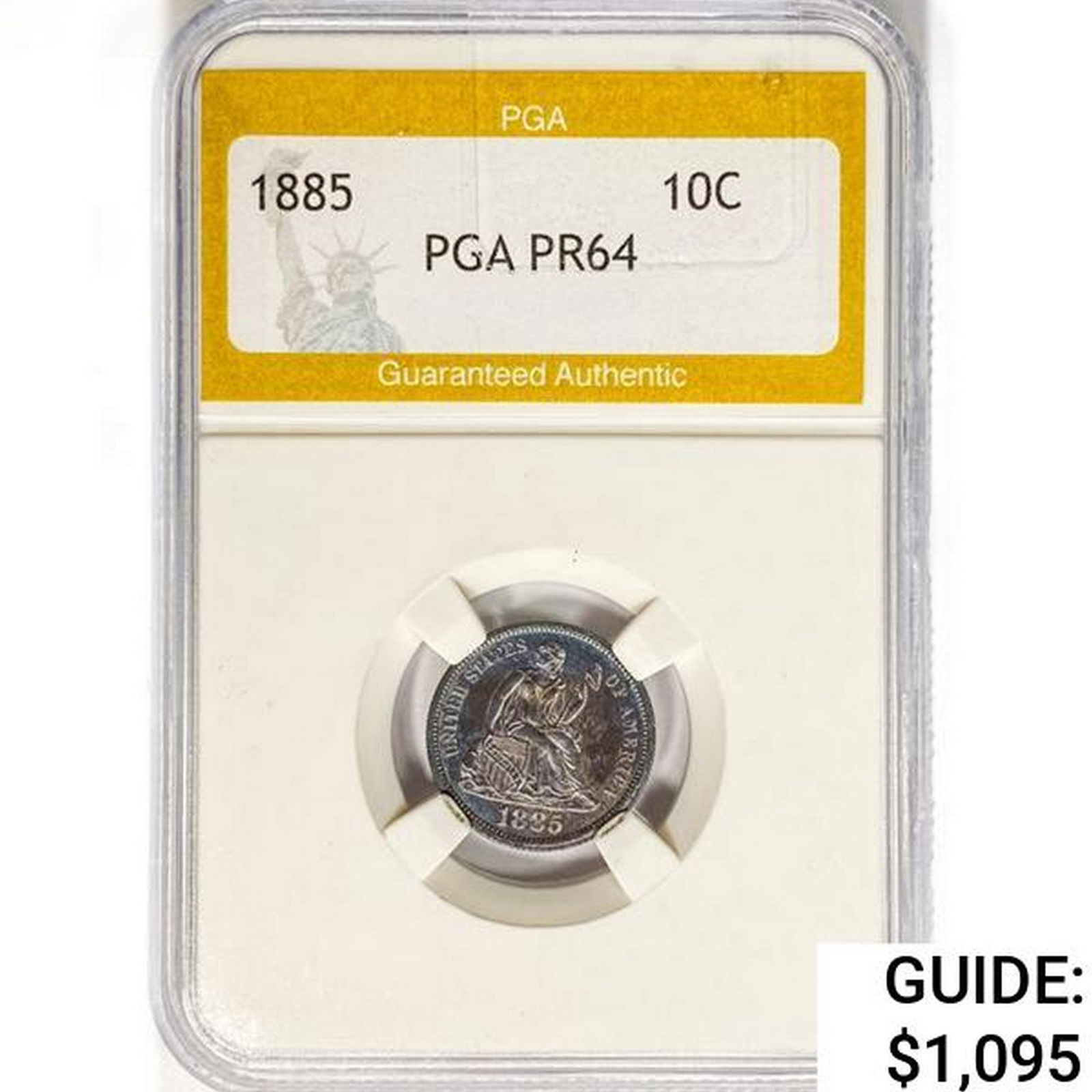 1885 Seated Liberty Dime PGA PR64 (1 of 2)