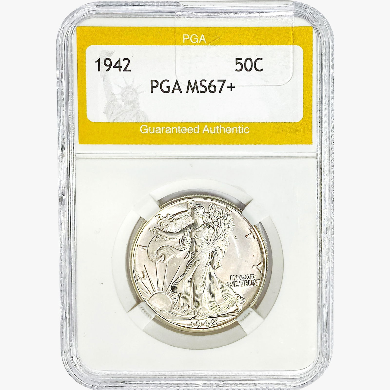 1942 Walking Liberty Half Dollar PGA MS67+ (1 of 2)