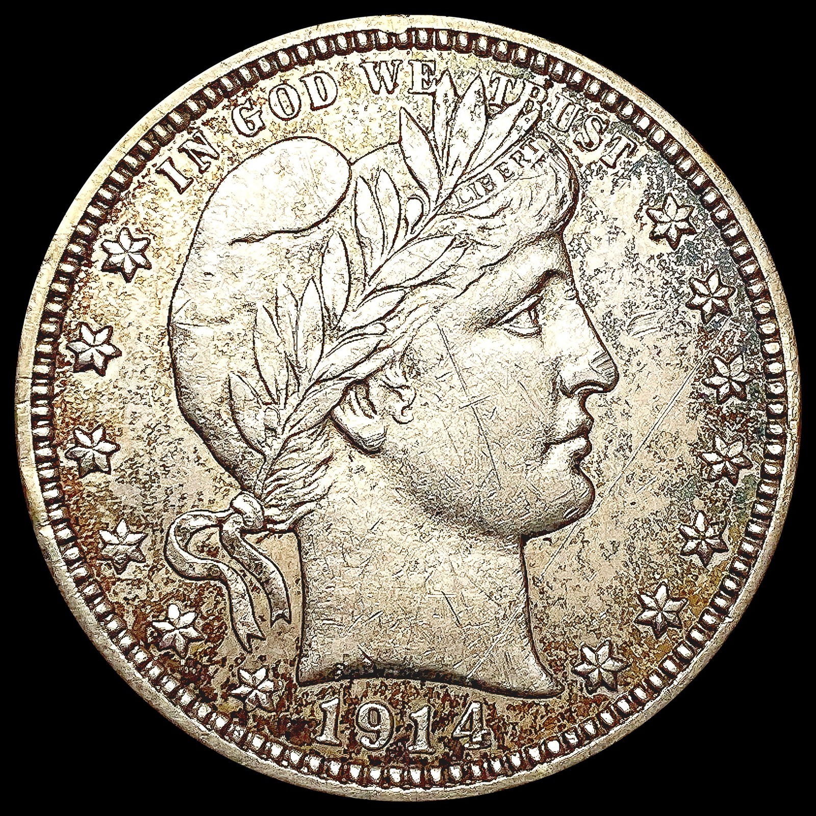 1914-D Barber Quarter CHOICE AU (1 of 2)