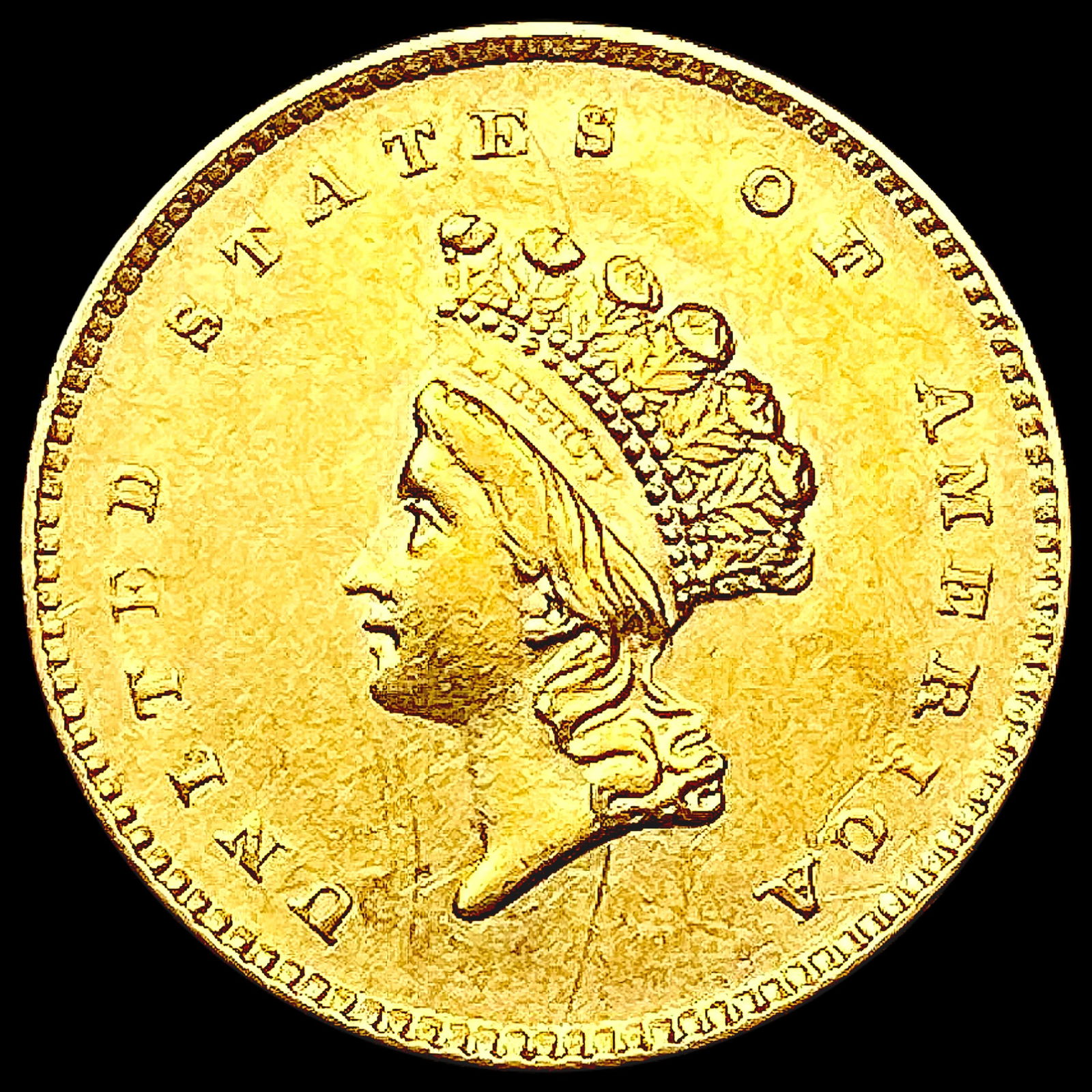 1854 Rare Gold Dollar CLOSELY UNCIRCULATED (1 of 2)