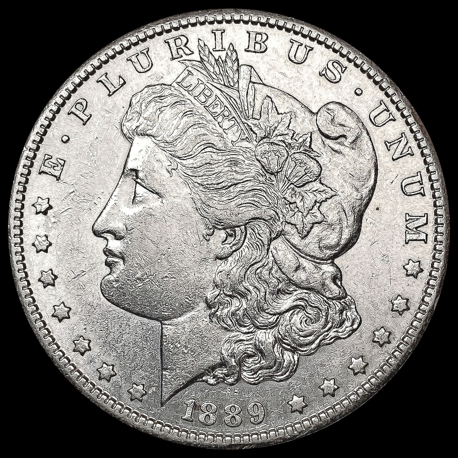 1889-S Morgan Silver Dollar CLOSELY UNCIRCULATED (1 of 2)