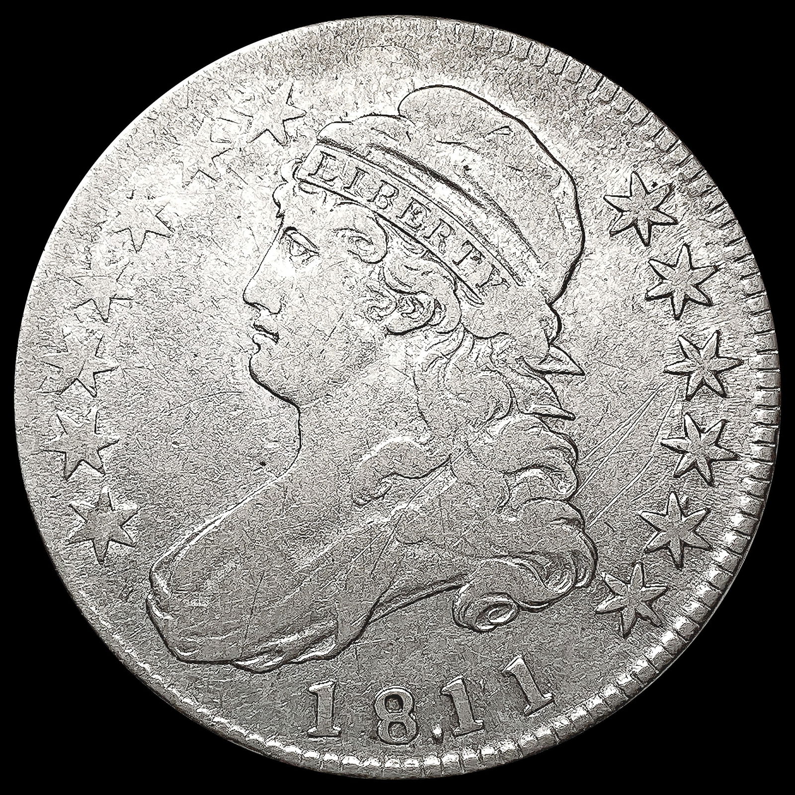 1811 Capped Bust Half Dollar NICELY CIRCULATED (1 of 2)