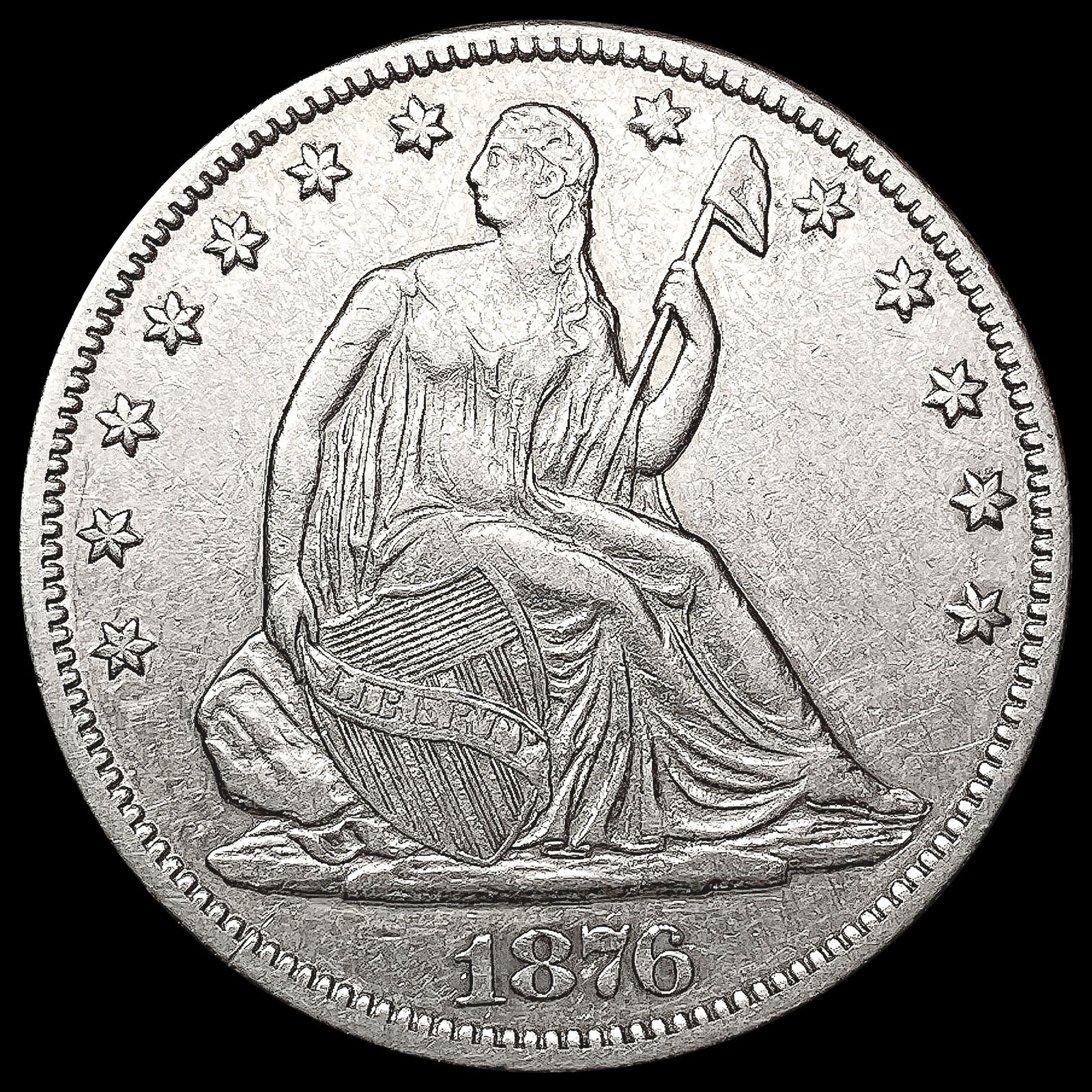 1876-CC Seated Liberty Half Dollar UNCIRCULATED (1 of 2)