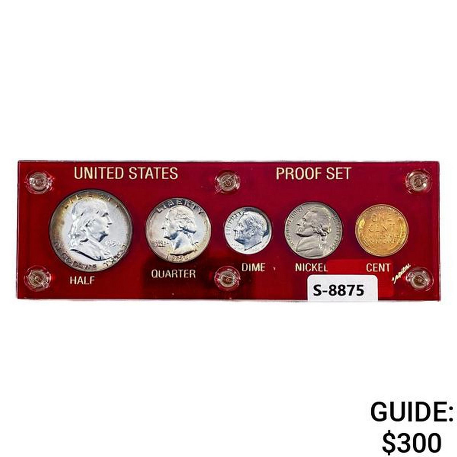 1954 US Proof Mint Set [5 Coins] (1 of 2)