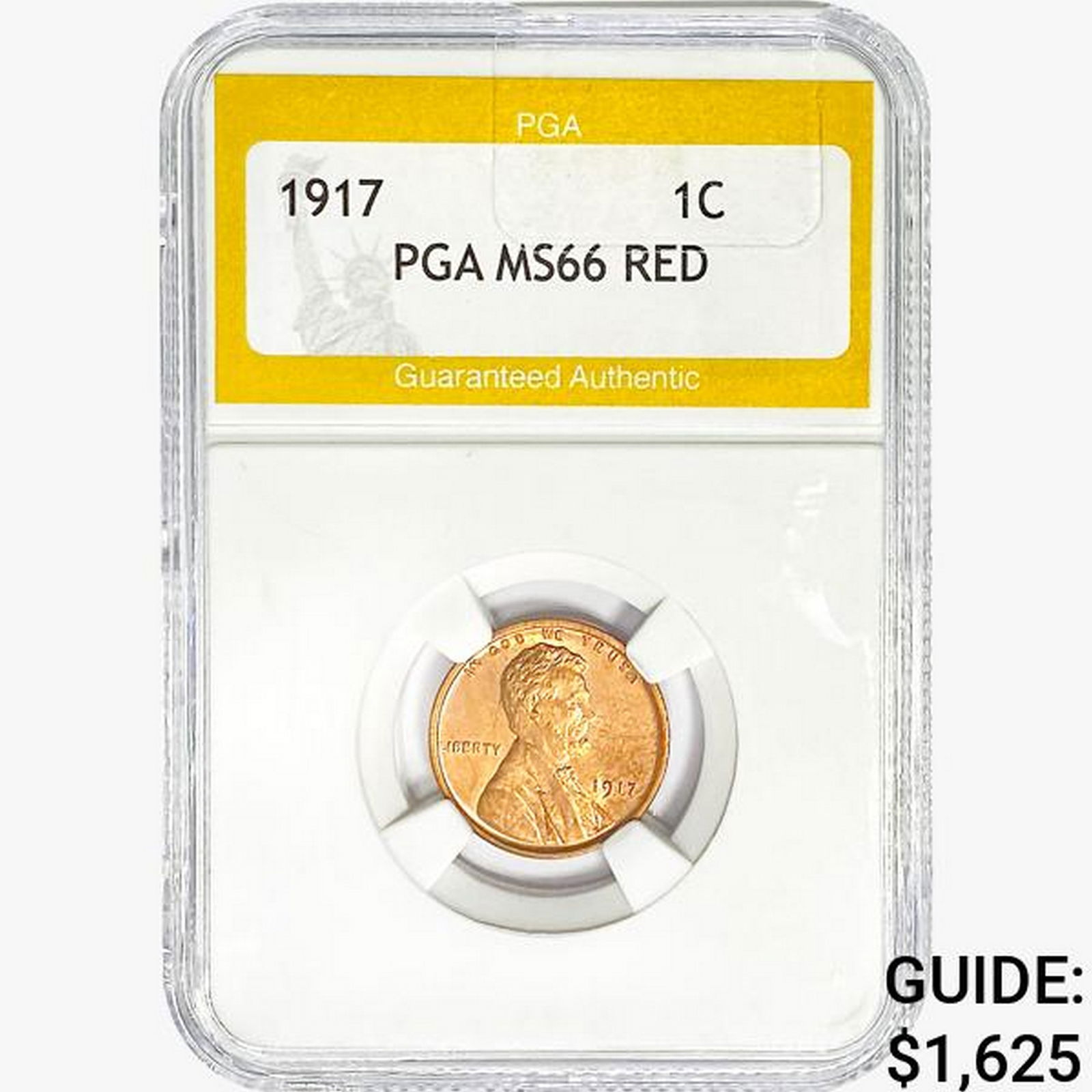 1917 Wheat Cent PGA MS66 RED (1 of 2)