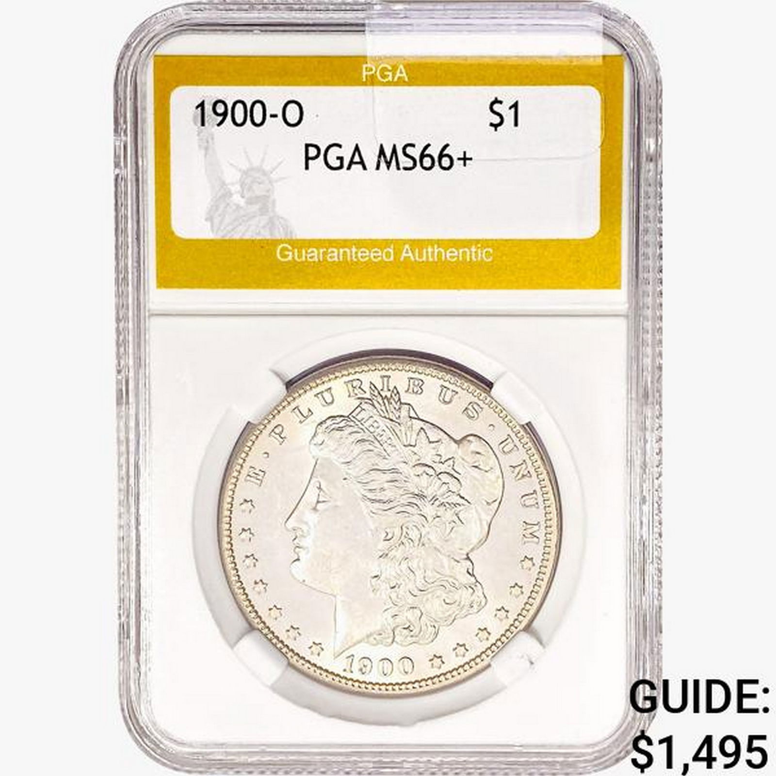1900-O Morgan Silver Dollar PGA MS66+ (1 of 2)