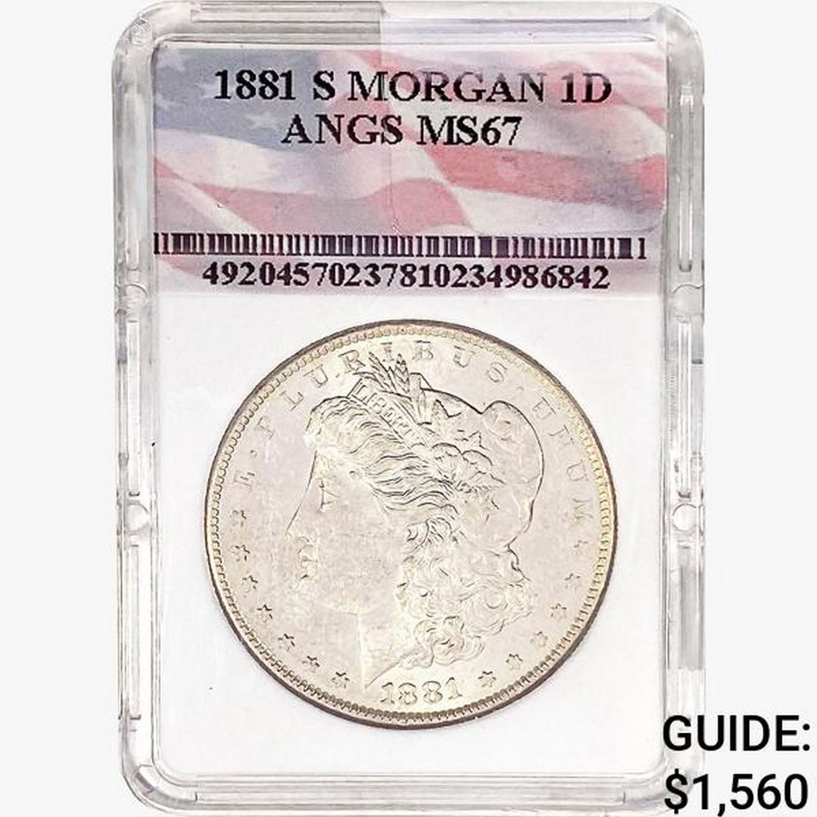 1881-S Morgan Silver Dollar ANGS MS67 (1 of 2)