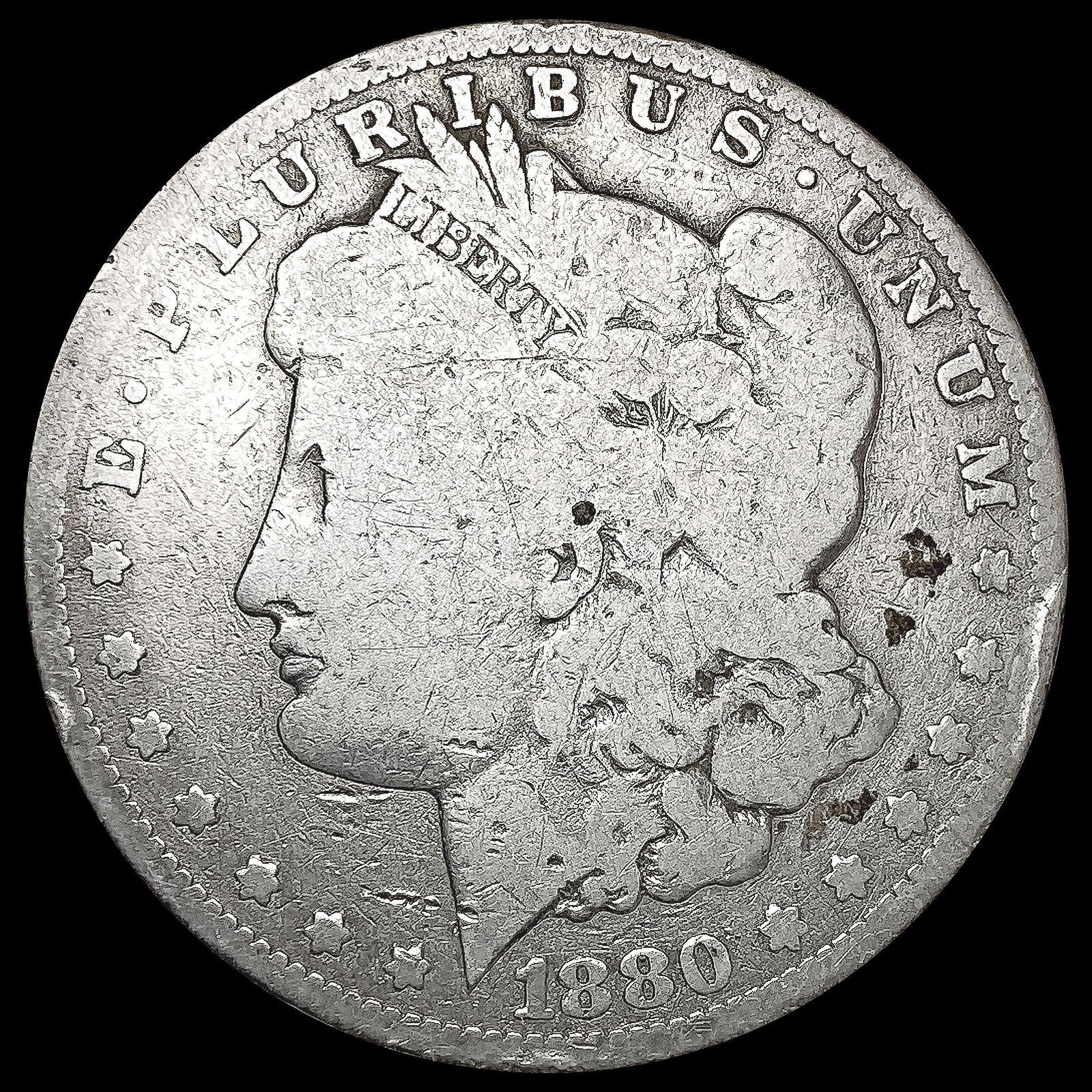 1880-CC Morgan Silver Dollar NICELY CIRCULATED (1 of 2)
