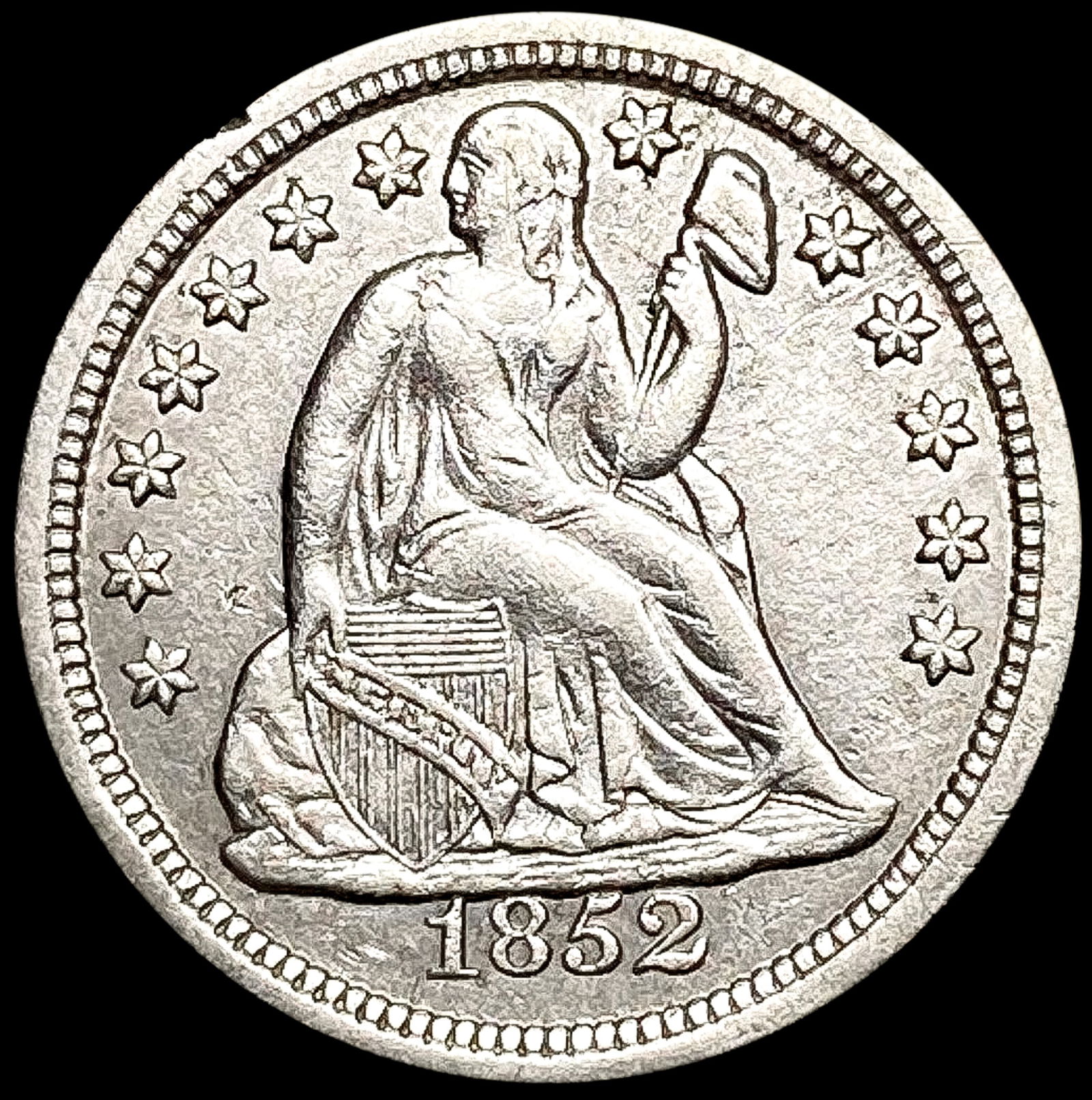 1852 Seated Liberty Dime UNCIRCULATED (1 of 2)