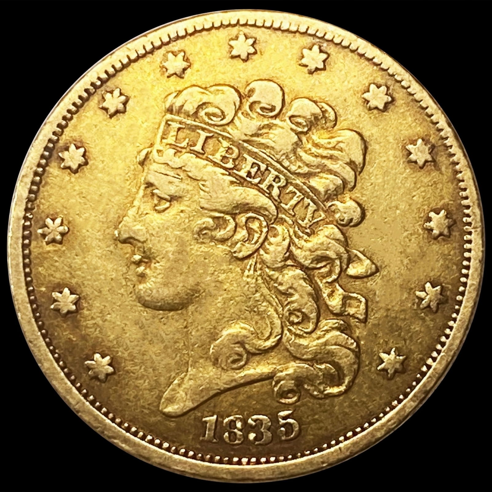 1835 $5 Gold Half Eagle CLOSELY UNCIRCULATED (1 of 2)