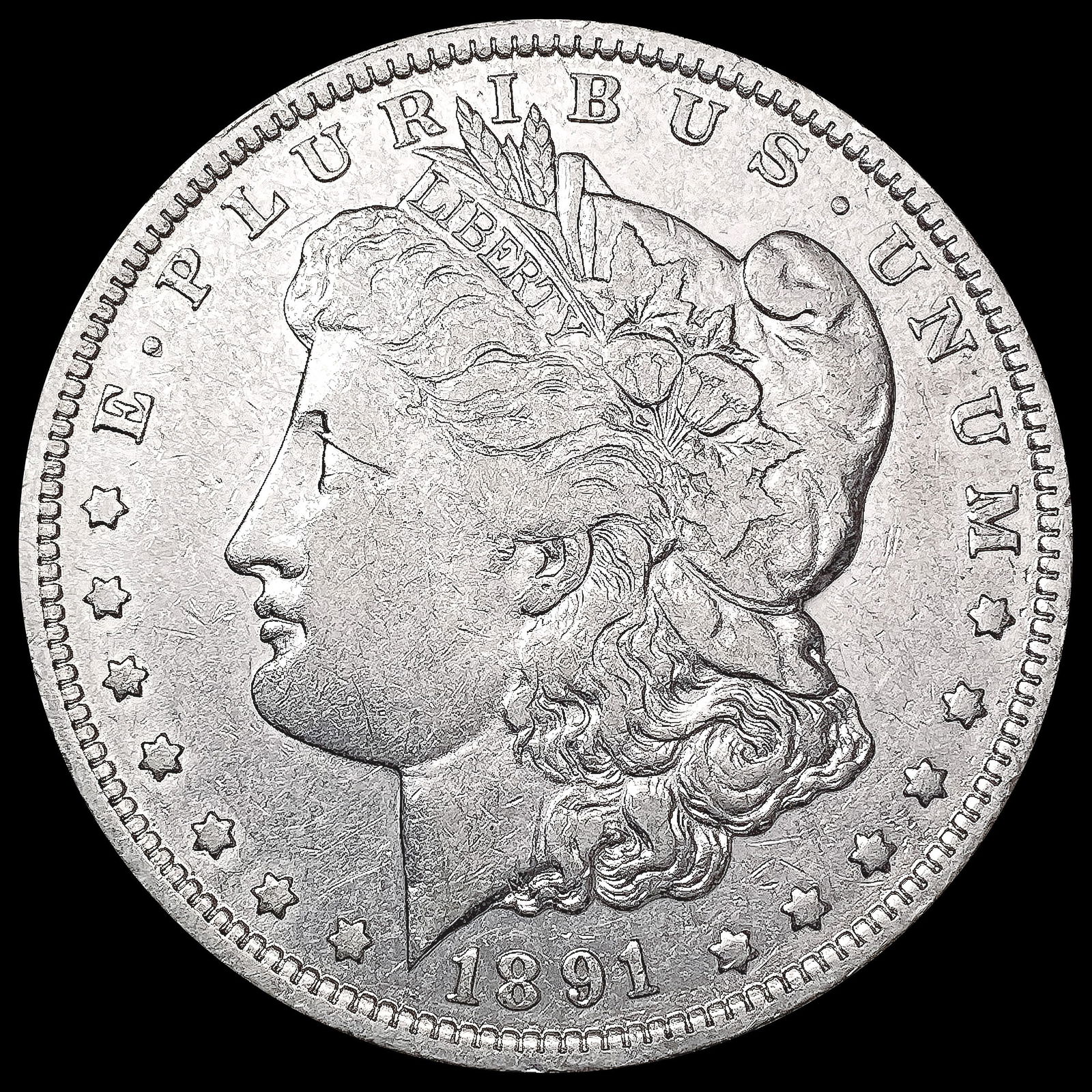 1891-O Morgan Silver Dollar NEARLY UNCIRCULATED (1 of 2)