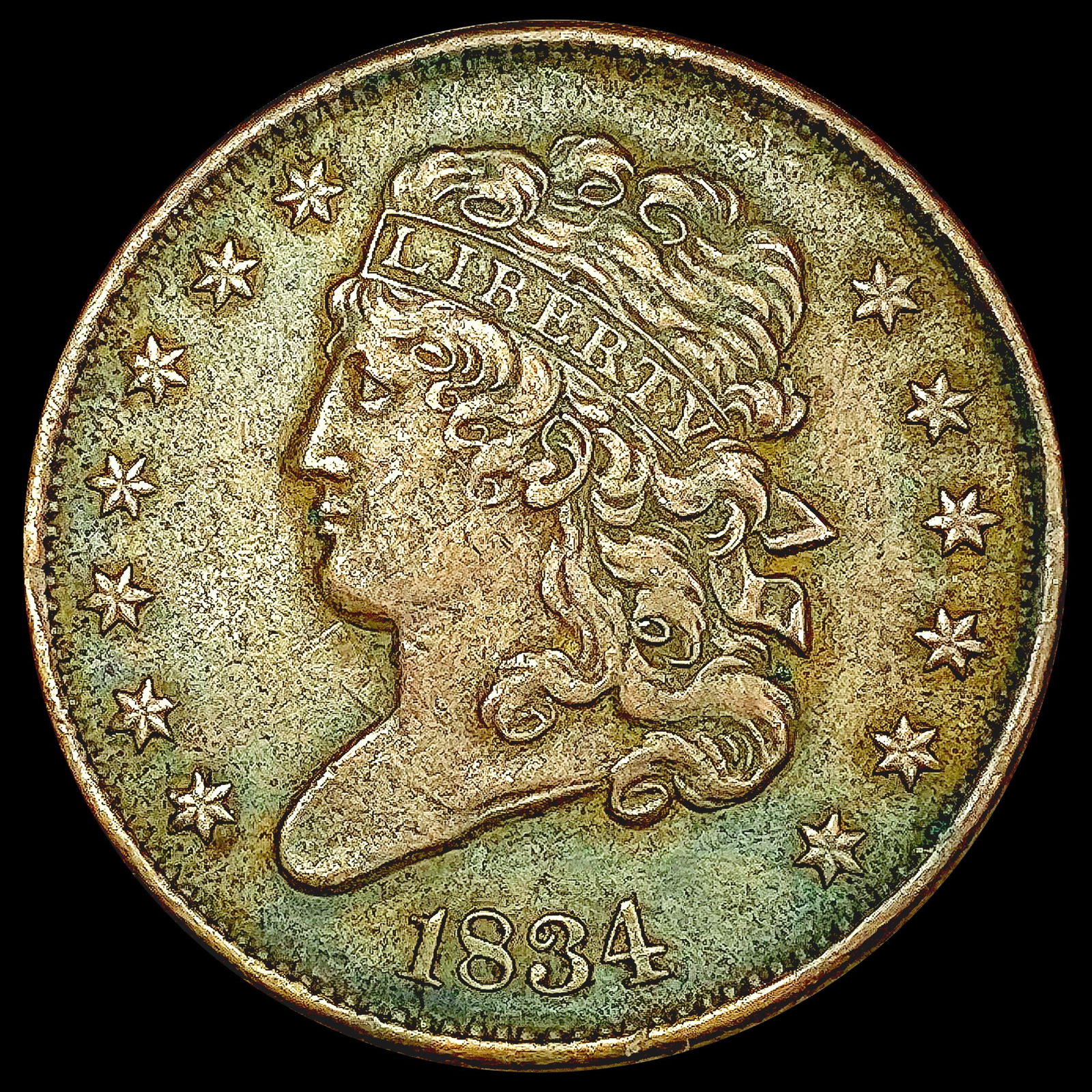 1834 Classic Head Half Cent NEARLY UNCIRCULATED (1 of 2)