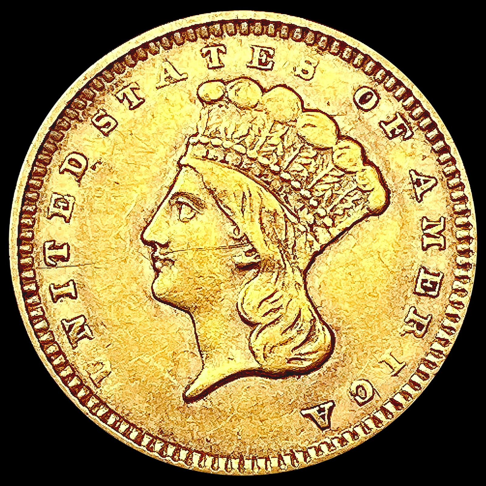 1857 Rare Gold Dollar CLOSELY UNCIRCULATED (1 of 2)