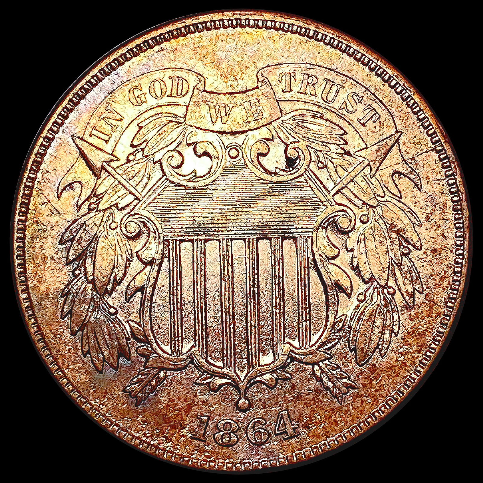 1864 Two Cent Piece UNCIRCULATED (1 of 2)