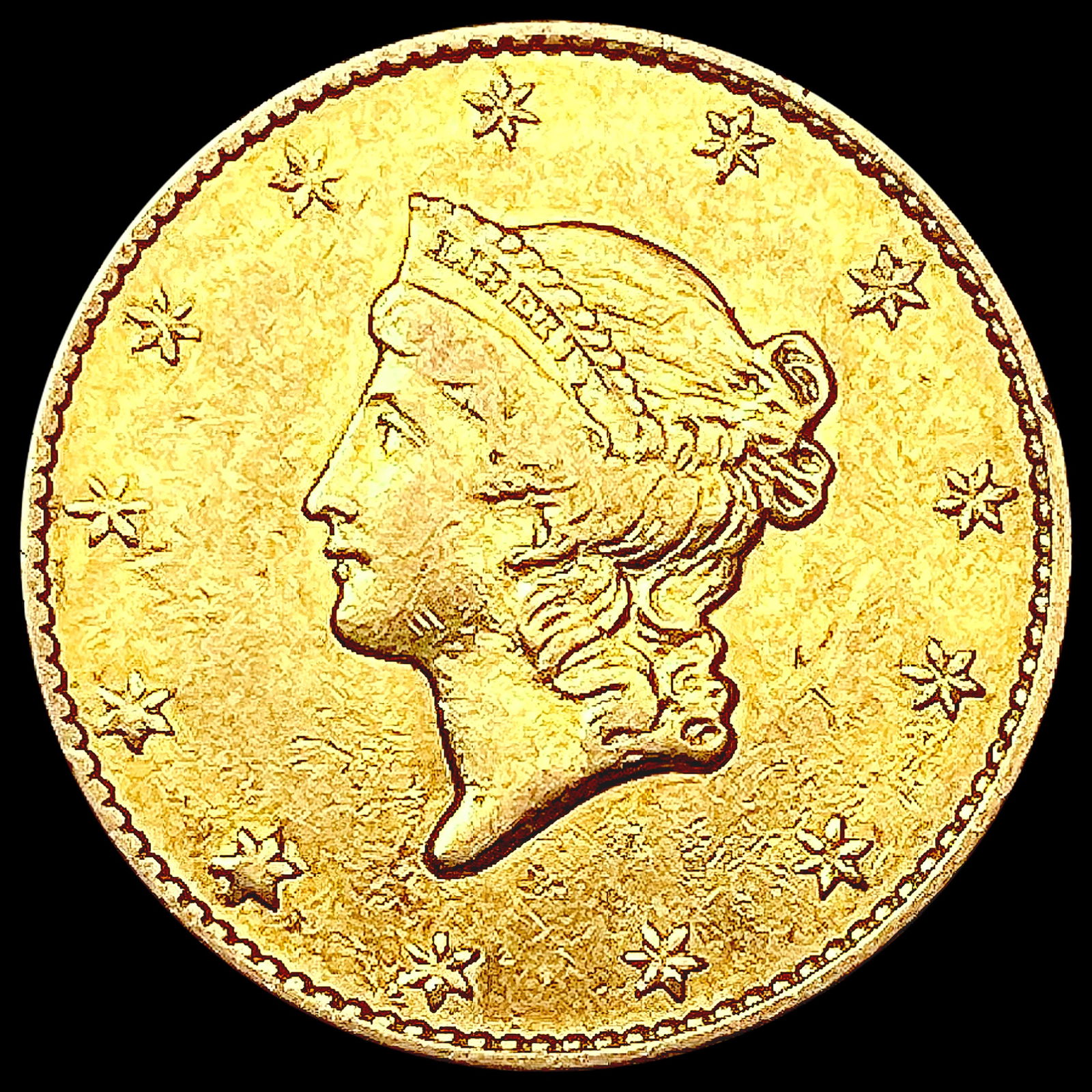 1849 Rare Gold Dollar CLOSELY UNCIRCULATED (1 of 2)