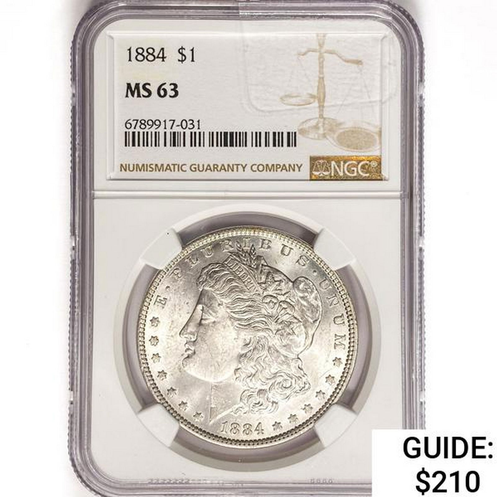 1884 Morgan Silver Dollar NGC MS63 (1 of 2)