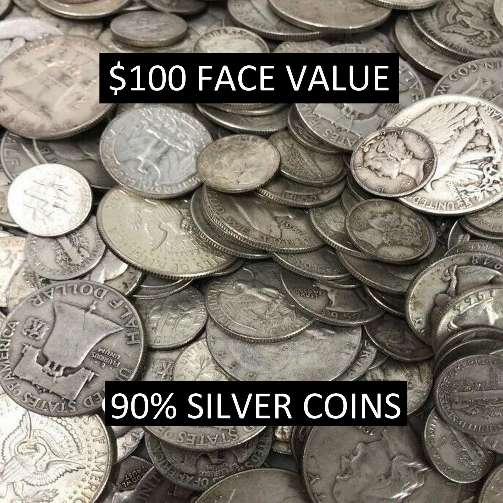 $100 Face Value 90% US Silver Coins - HIGH DEMAND (1 of 1)