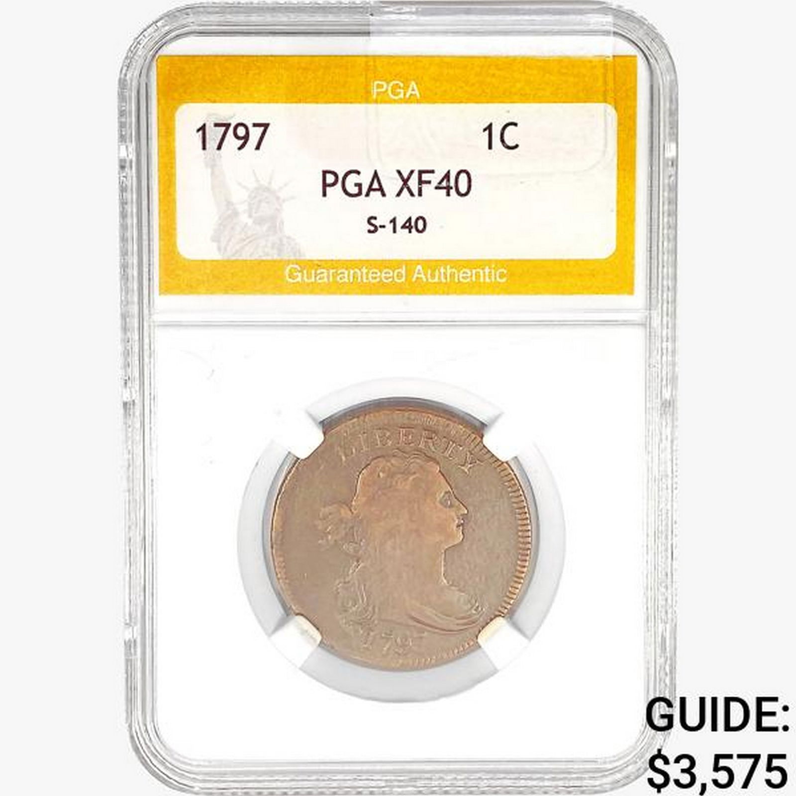 1797 Draped Bust Large Cent PGA XF40 S-140 (1 of 2)