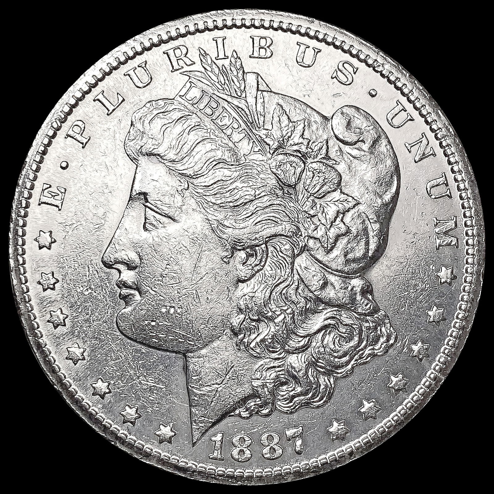 1887-S Morgan Silver Dollar CLOSELY UNCIRCULATED (1 of 2)