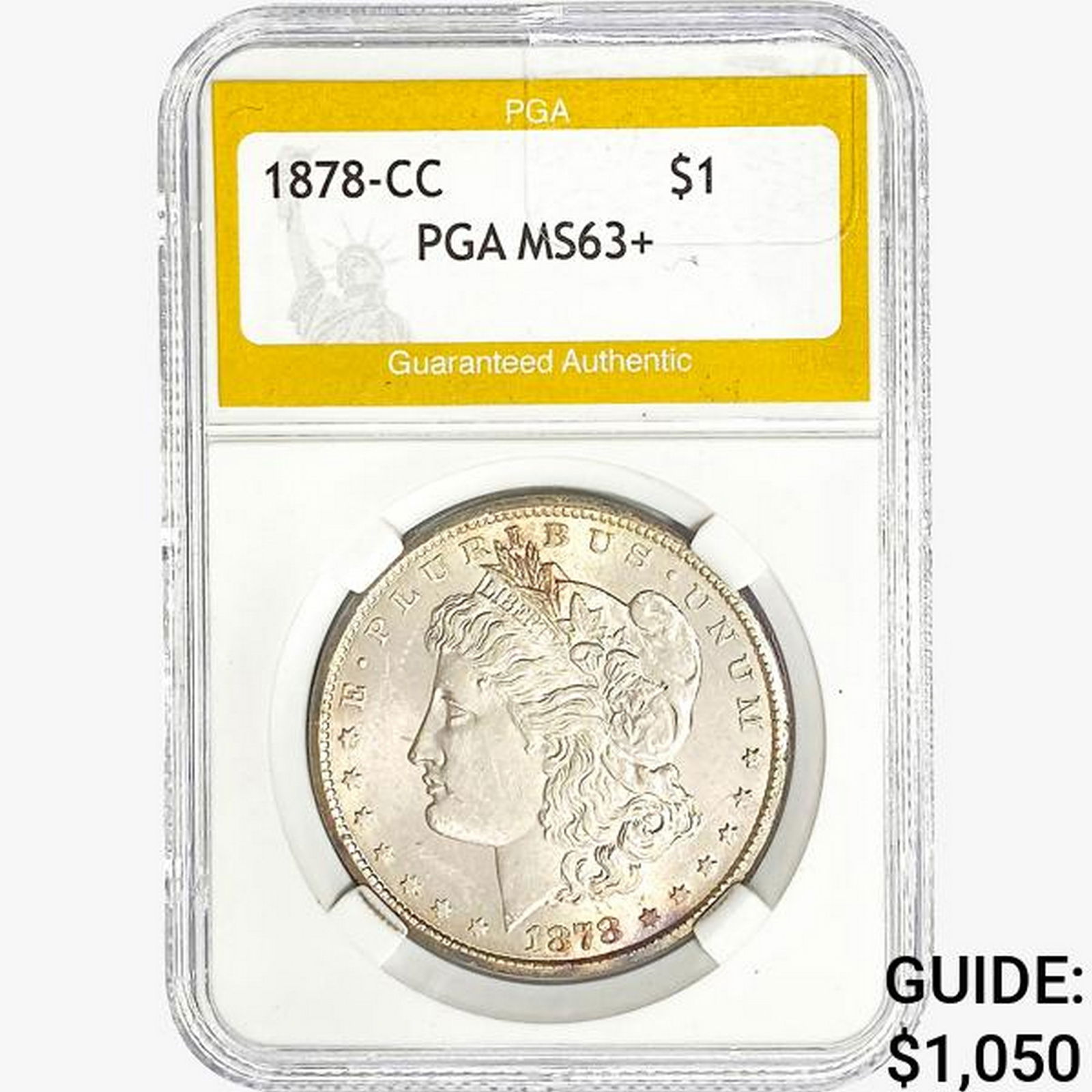 1878-CC Morgan Silver Dollar PGA MS63+ (1 of 2)