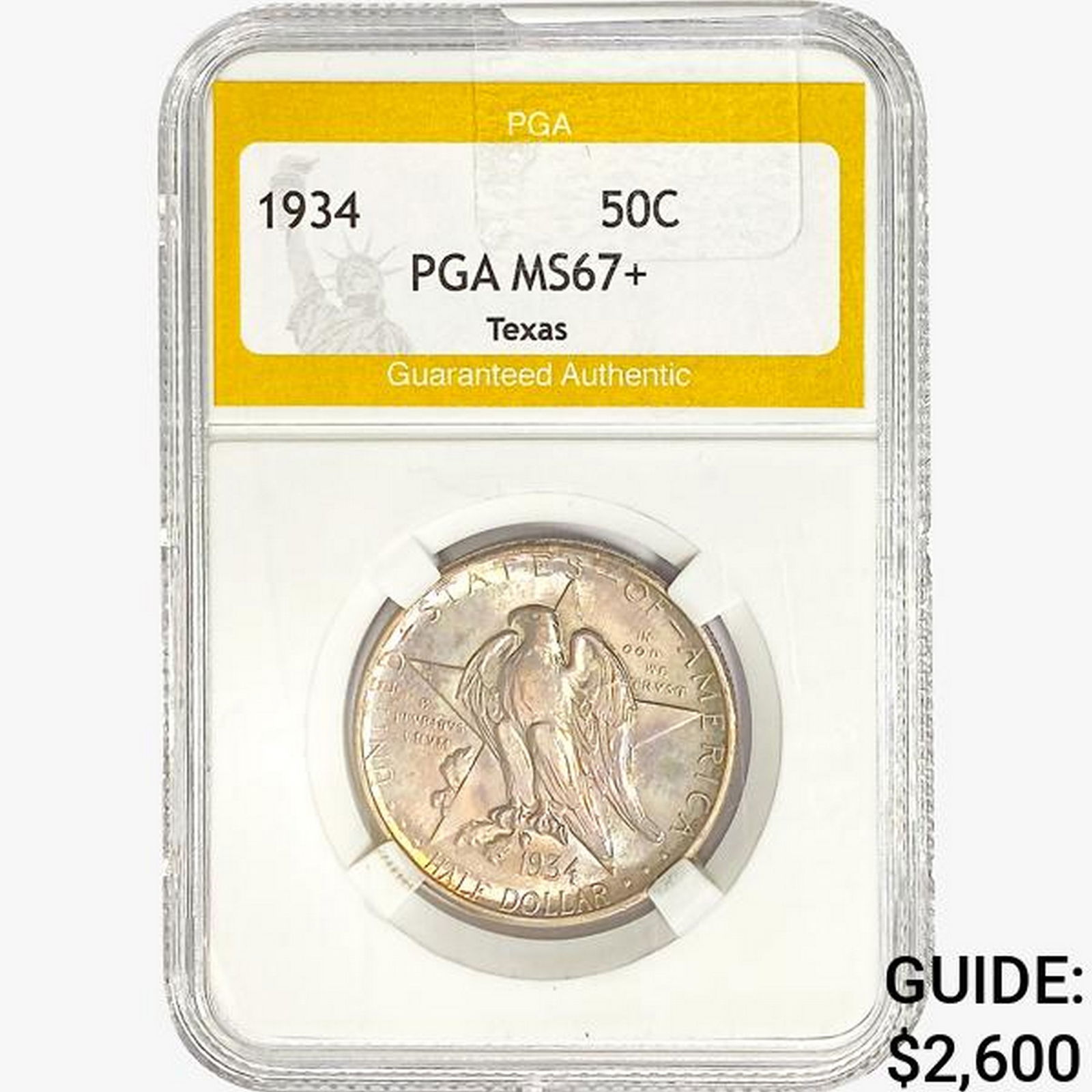1934 Texas Half Dollar PGA MS67+ (1 of 2)
