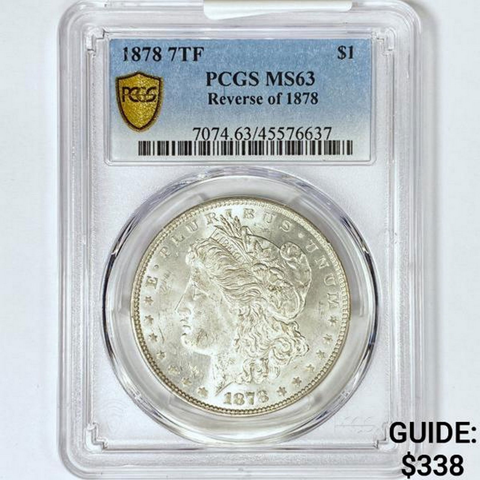 1878 7TF Morgan Silver Dollar PCGS MS63 Rev 78 (1 of 2)