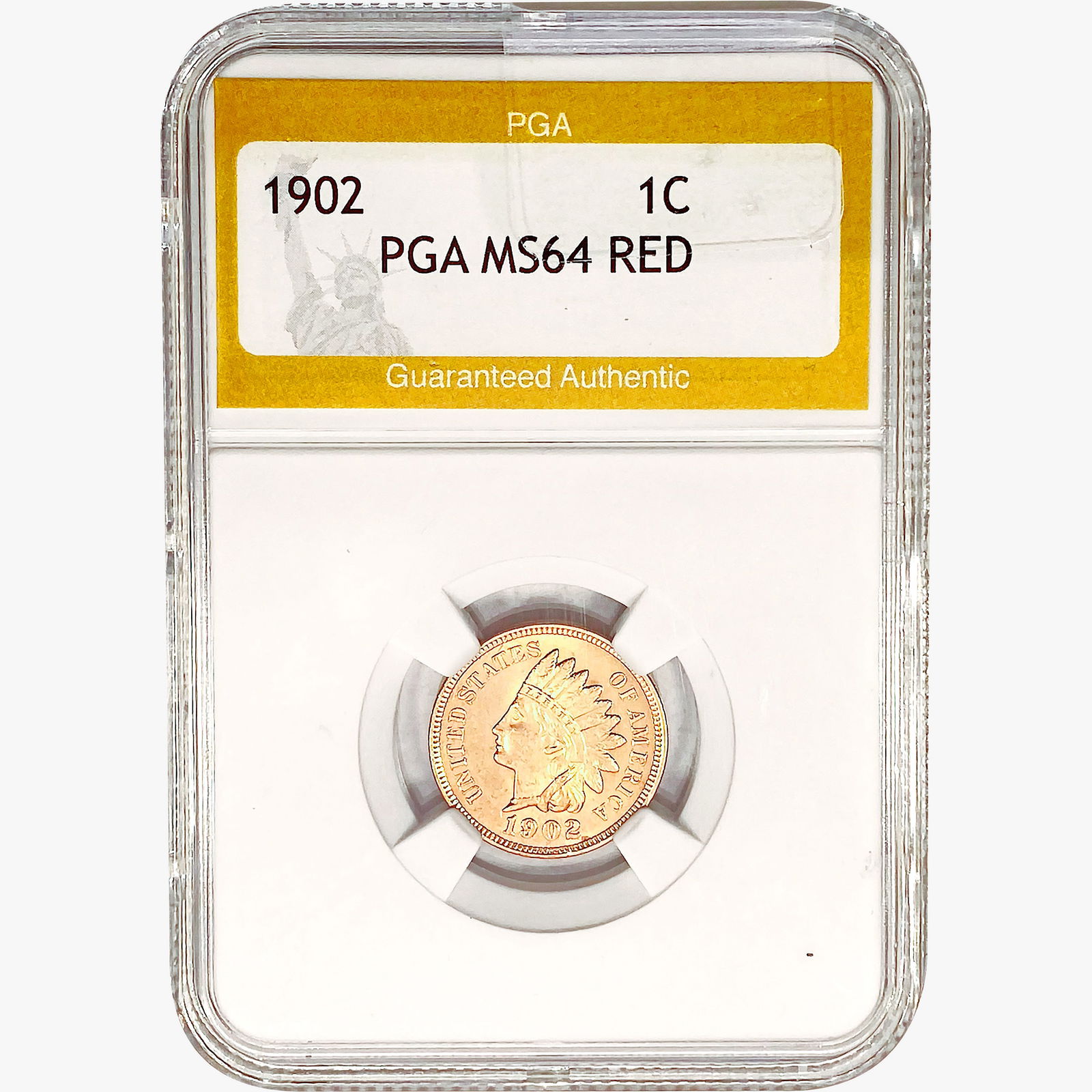 1902 Indian Head Cent PGA MS64 RED (1 of 2)