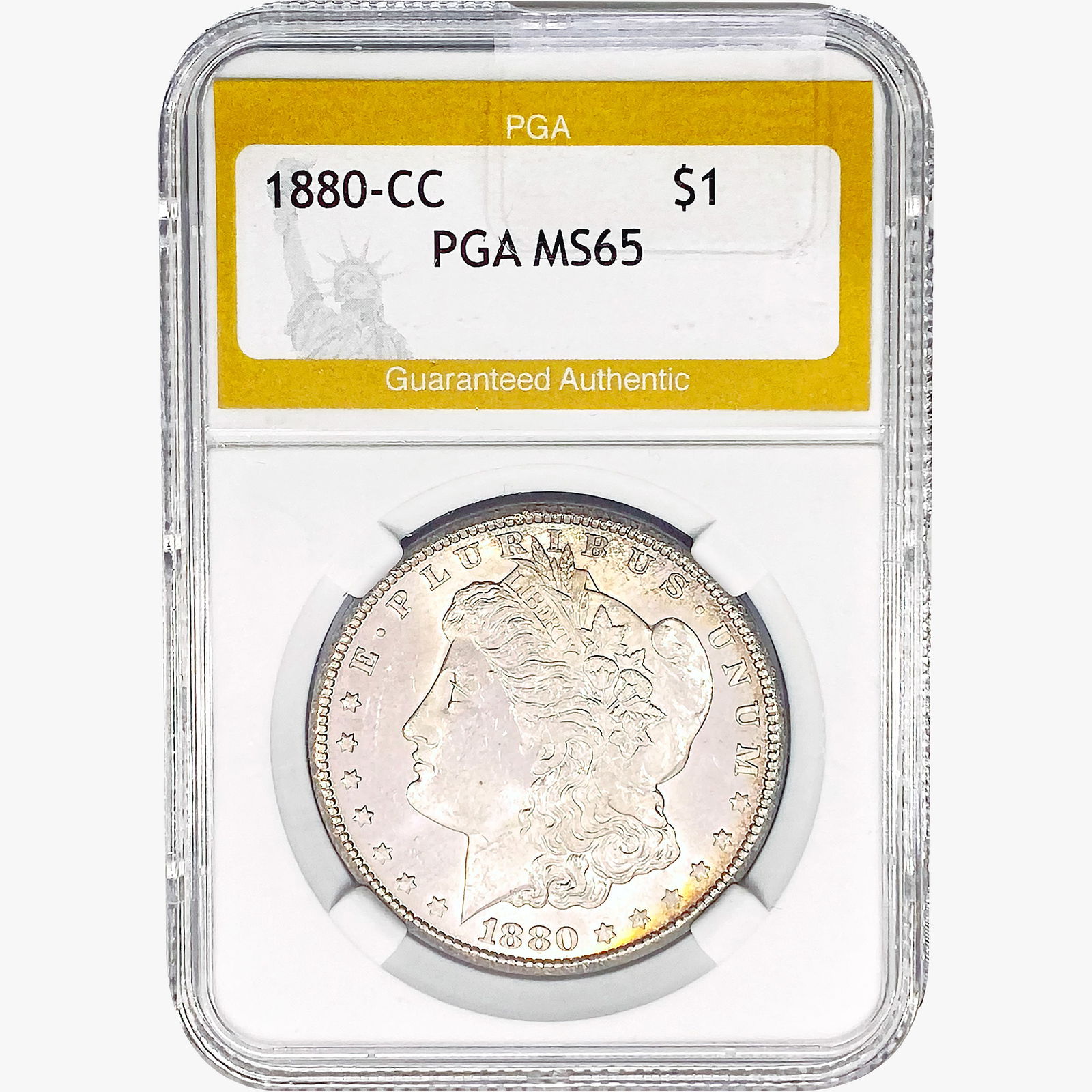 1880-CC Morgan Silver Dollar PGA MS65 (1 of 2)