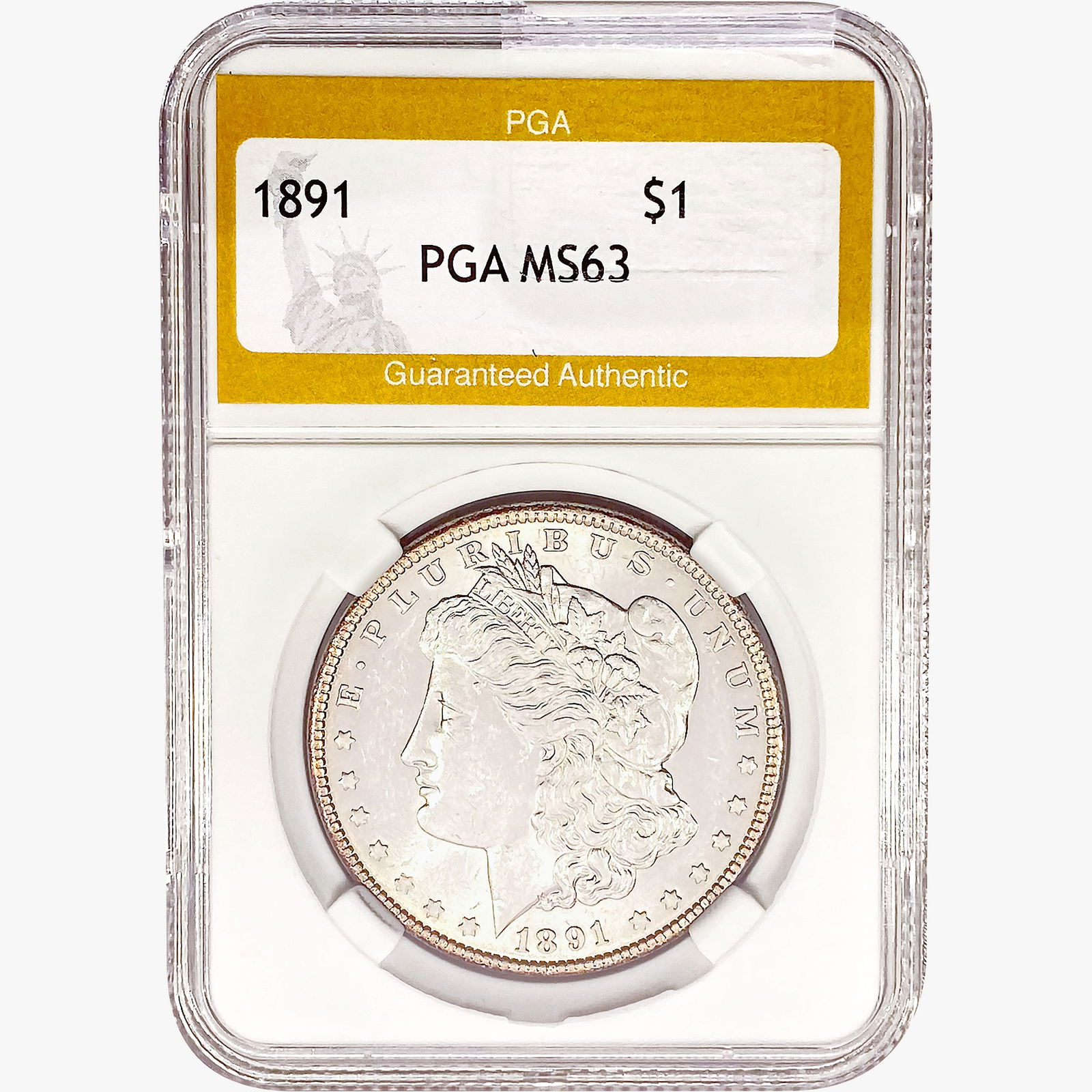 1891 Morgan Silver Dollar PGA MS63 (1 of 2)