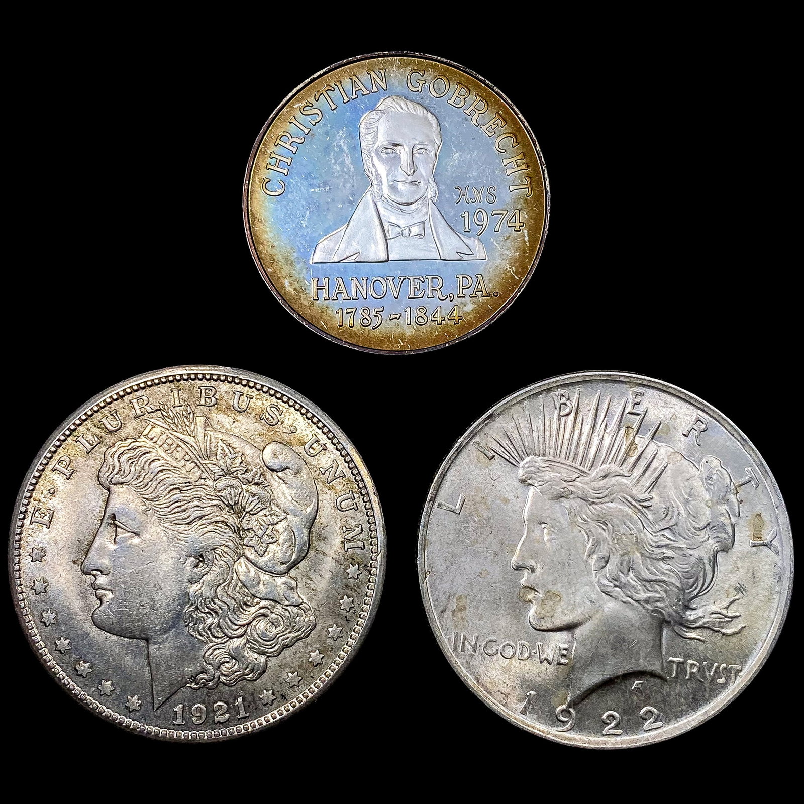 [3] Varied US SILV Coinage [1921-S, 1922, 1974] HI (1 of 2)