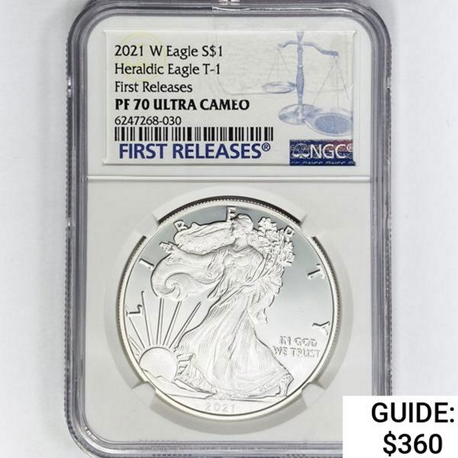 2021-W American 1oz Silver Eagle NGC PF70 UC 1st R (1 of 2)