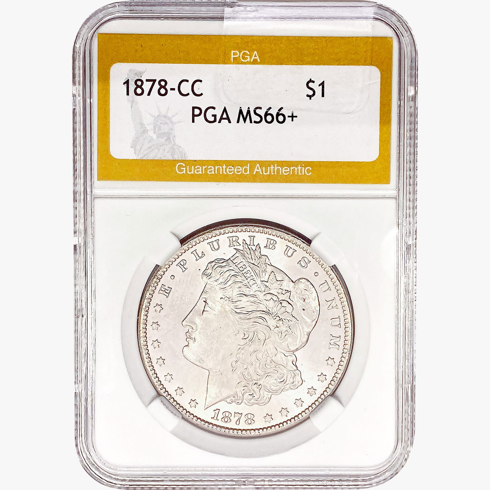 1878-CC Morgan Silver Dollar PGA MS66+ (1 of 2)