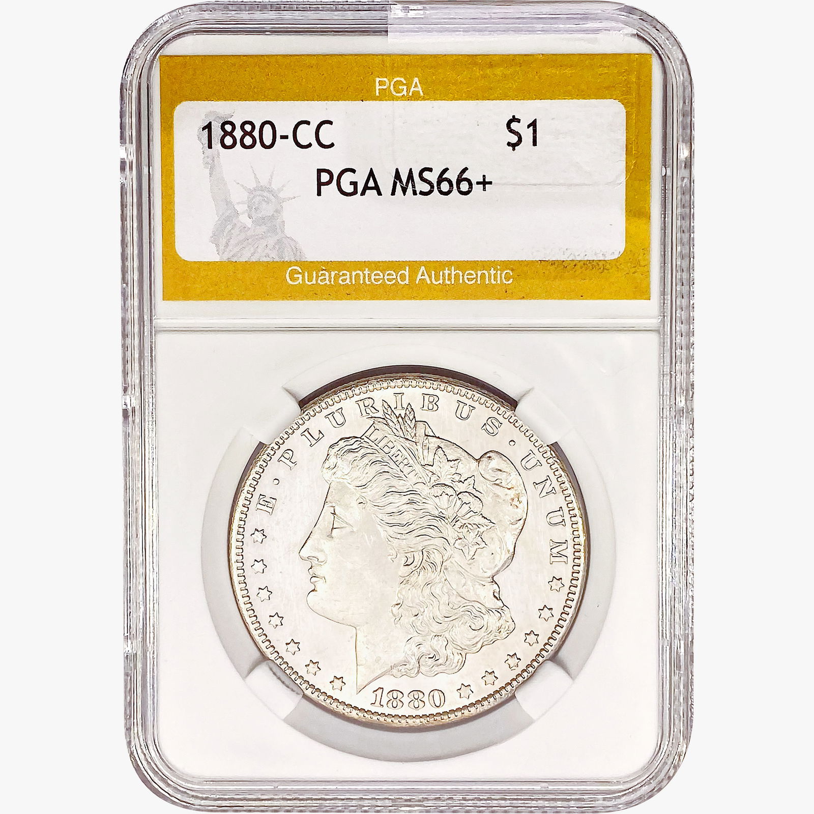 1880-CC Morgan Silver Dollar PGA MS66+ (1 of 2)