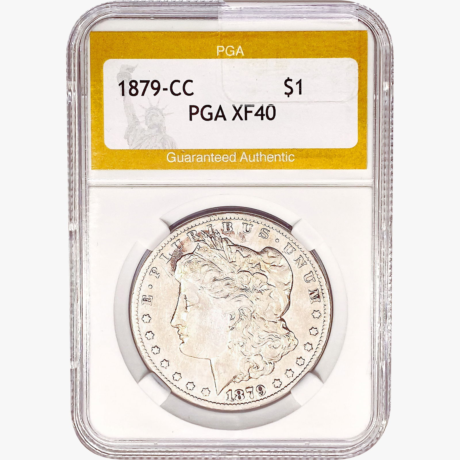 1879-CC Morgan Silver Dollar PGA XF40 (1 of 2)